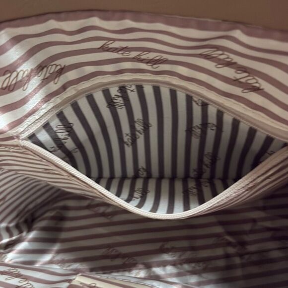 Kate Hill Brown Plaid Crossbody Shoulder Convertible Adjustable Handbag Purse - Picture 10 of 10